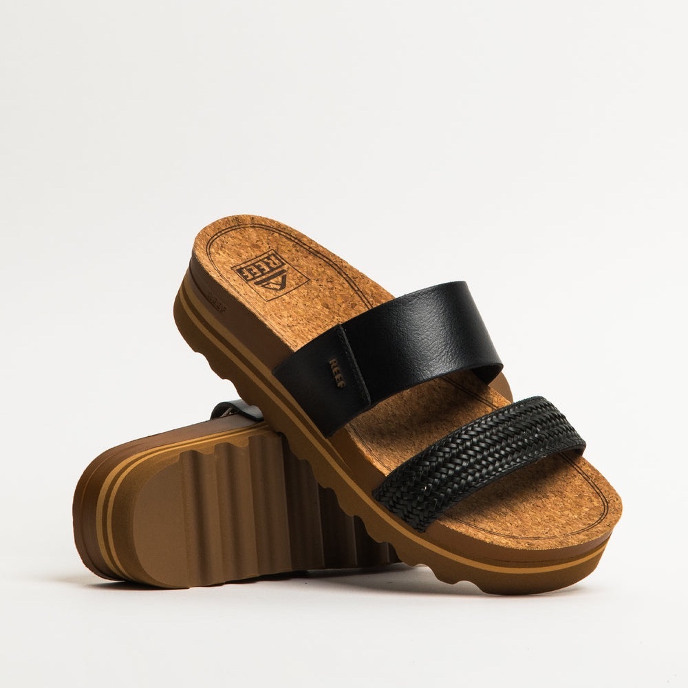 REEF Women's Black and Brown Sandals